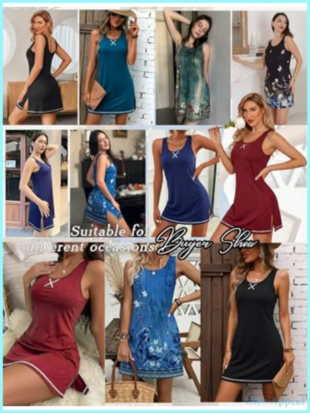 N/A sleeveless nightgown